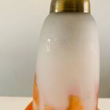 Lampe de bureau ancienne - Tulipe pâte de verre signé Muller Frères