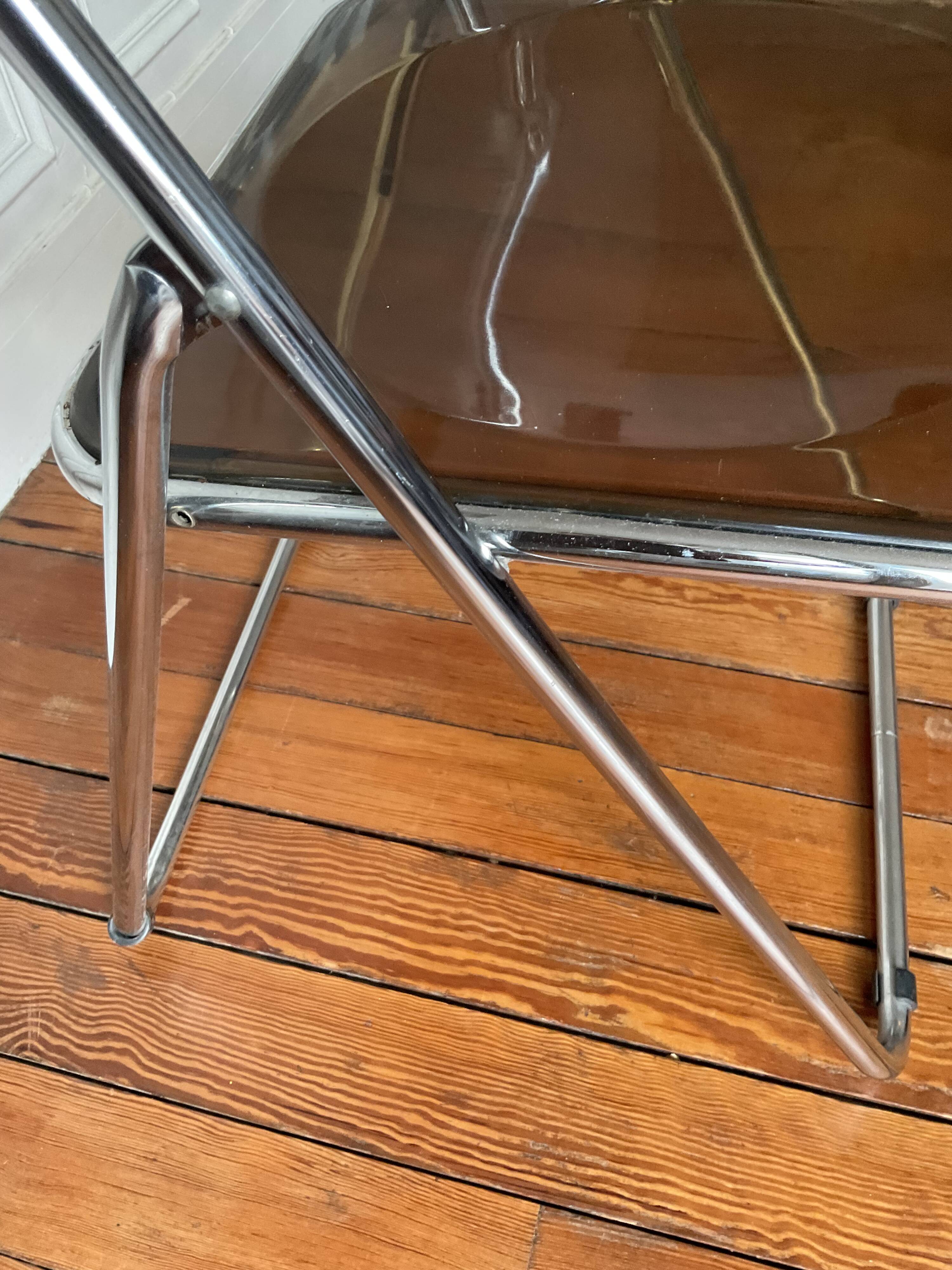 Plexiglass folding chair