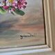 Tableau vintage bouquet de fleurs signé Girardot
