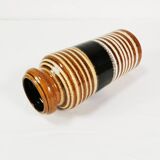 Ceramic, modernist vase, Scheurich, Germany, 1960s.