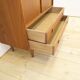 High teak cabinet with sliding doors, 1960s