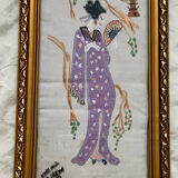 Geisha painting vintage