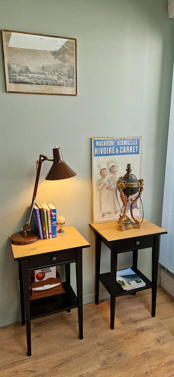 Hemmes solid pine bedside tables