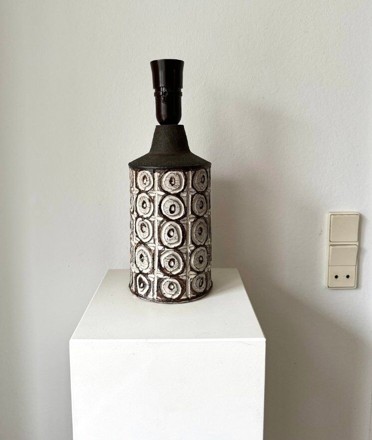 Lampe de table en grès Axella danoise vintage, années 1960