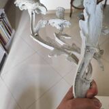Pair of bronze light fixtures