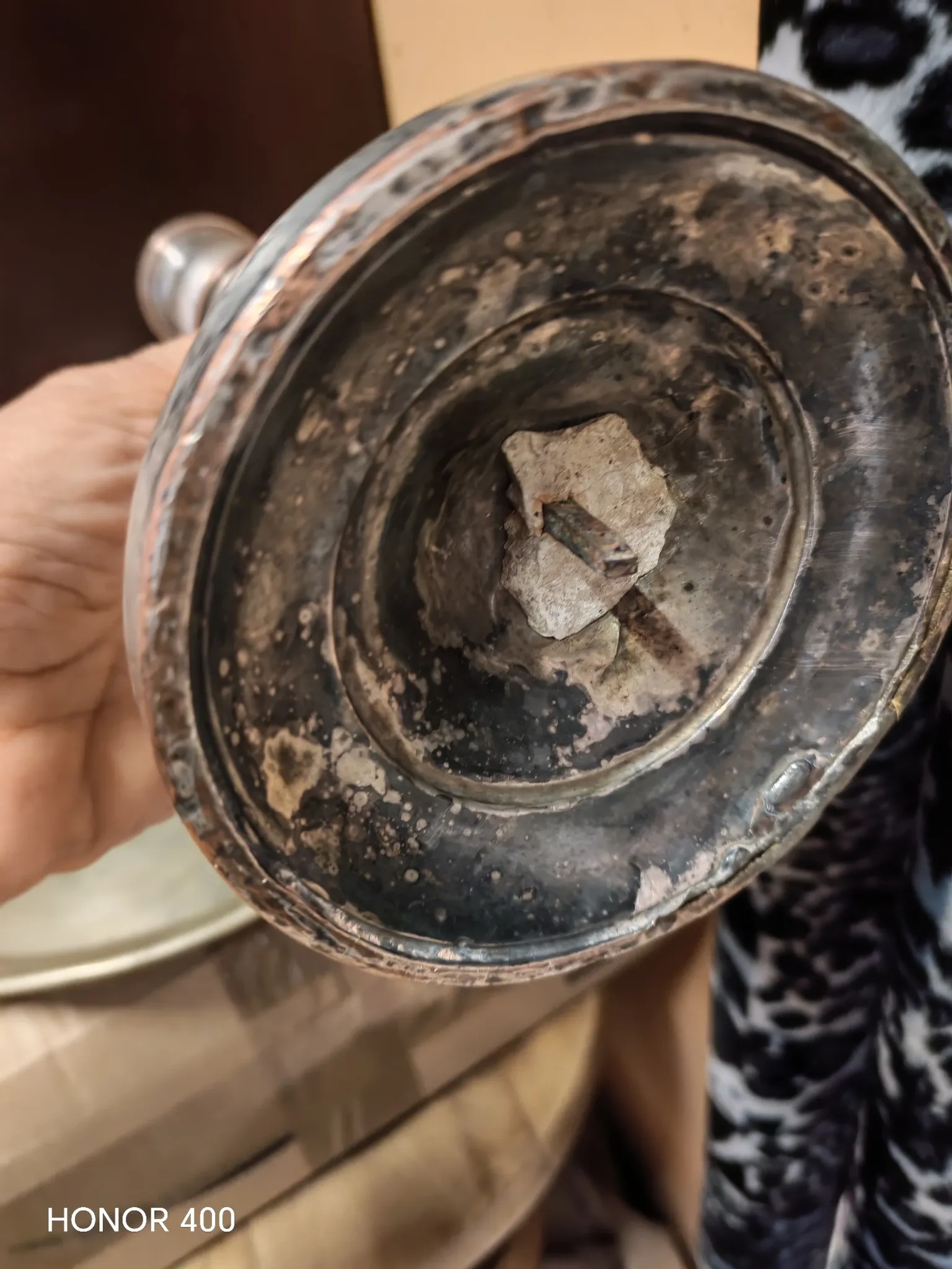 Duo of ancient torches with wabi-sabi patina