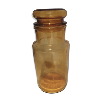 Pot Legal apothecary in old amber glass jar