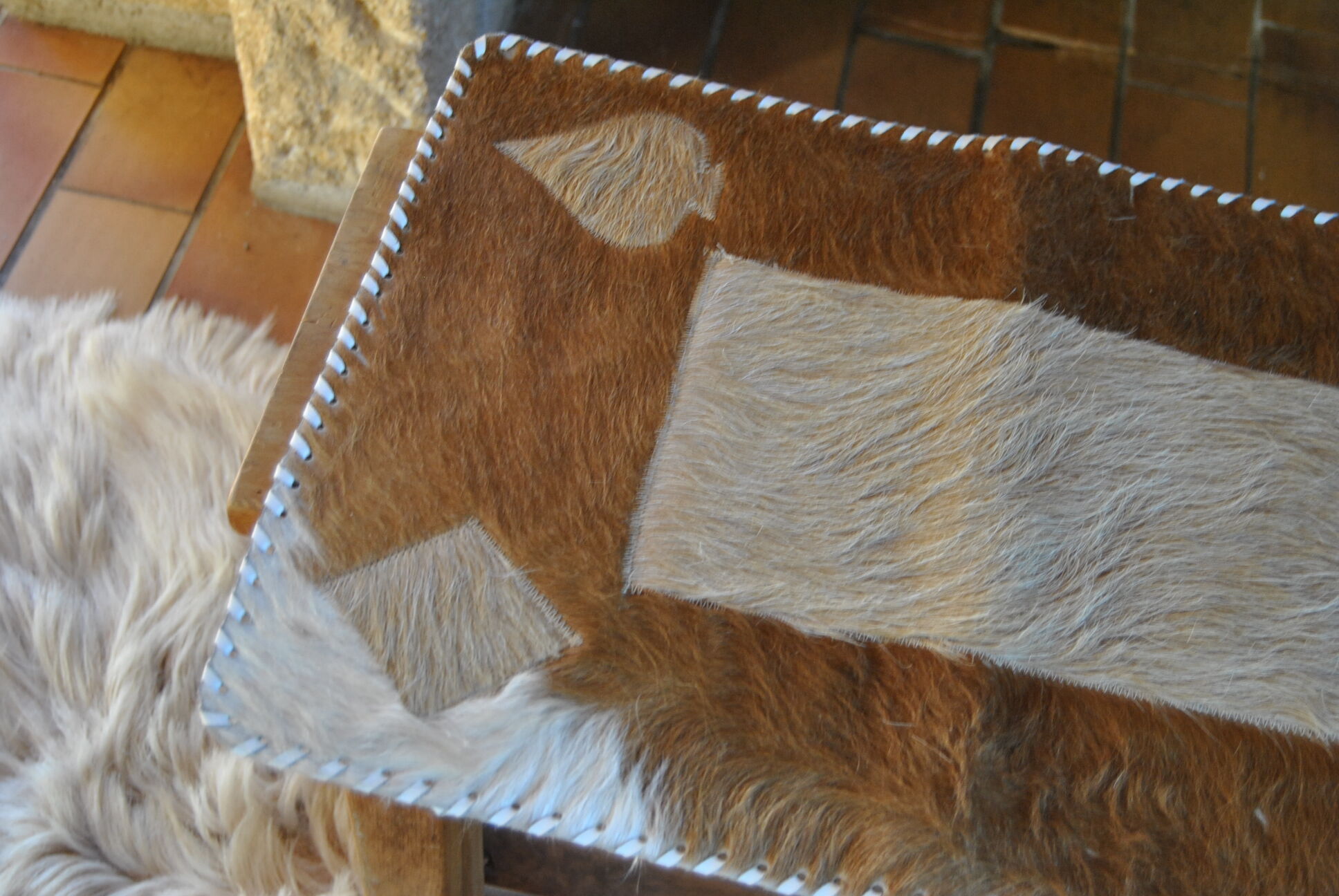 60s Cowhide Card Game Mat