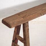 Antique solid wood bench (c.1870) #27