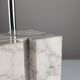 Carrara marble Art Deco lamp base 1940s