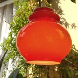 Vintage opaline pendant light