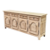 Stripped oak enfilade from 1950, 232cm.
