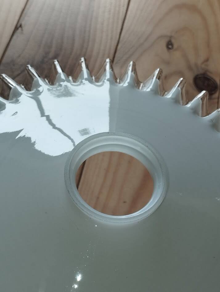 Vintage opaline lampshade (flat scalloped shape)