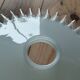 Vintage opaline lampshade (flat scalloped shape)
