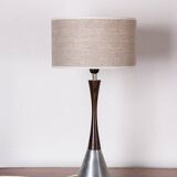 Lampe à poser Suédoise en Aluminium, Palissandre et Bakélite par Bergboms 1960.