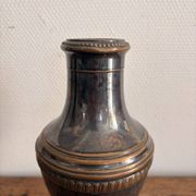 Neo-classical baluster vase, silver-plated, Louis XVI Directoire, 20th century.