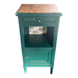Art deco bedside table with marble top