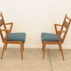 Pair of vintage Czechoslovak chairs in bent wood by Jitona, 1970s.