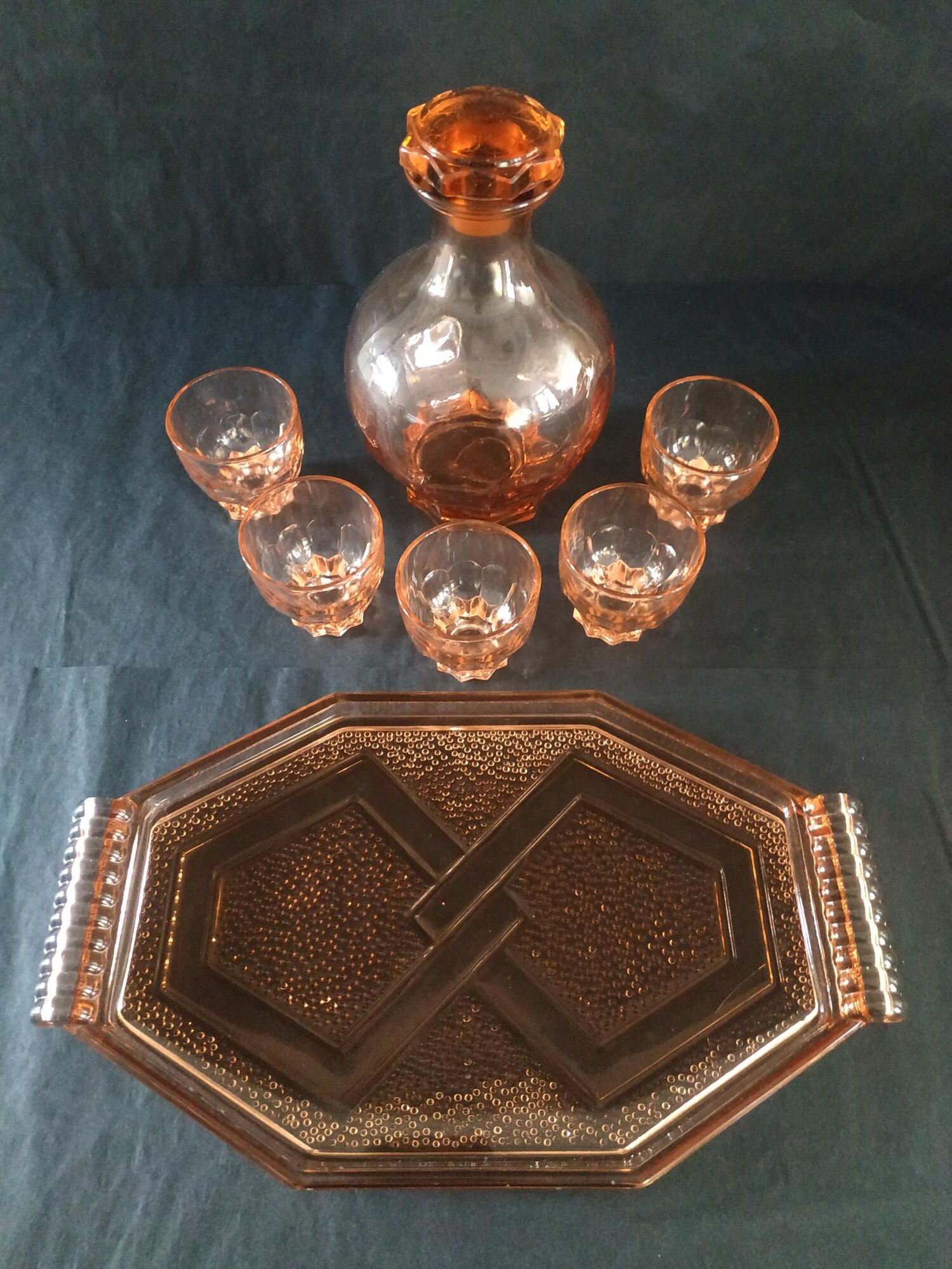 Glass liquor service year 50