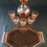 Glass liquor service year 50