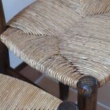 6 straw farm chairs