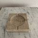 Vintage stone square ashtray
