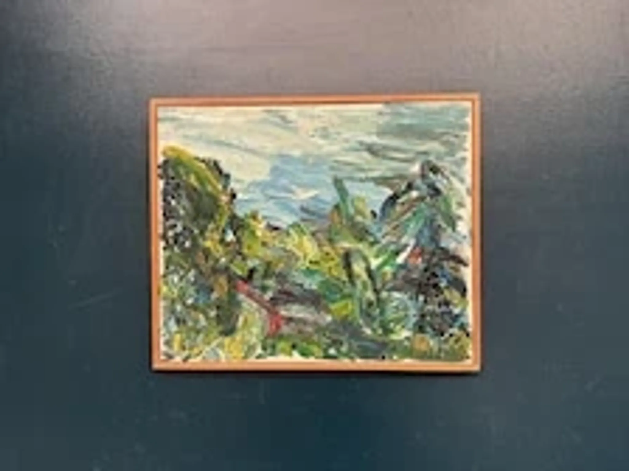Original Swedish Oil on Canvas – “Lush Landscape” – Signed – Vintage & Framed