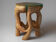 Unique Carved Stool From Single Piece of Wood