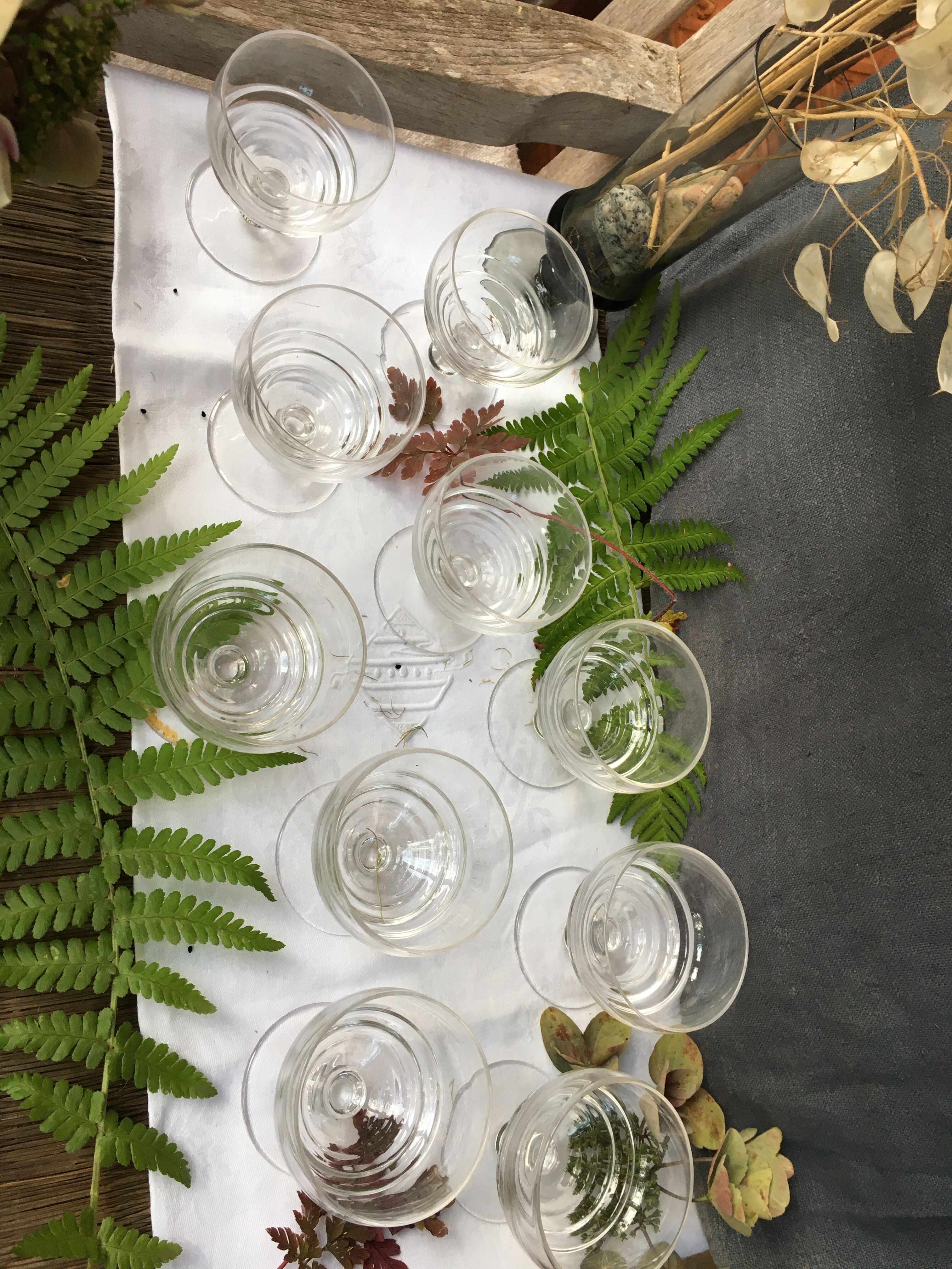 Set of 16 glasses/glasses including 10 large
