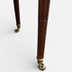 Solid mahogany dining table from the Louis XVI period, extendable.