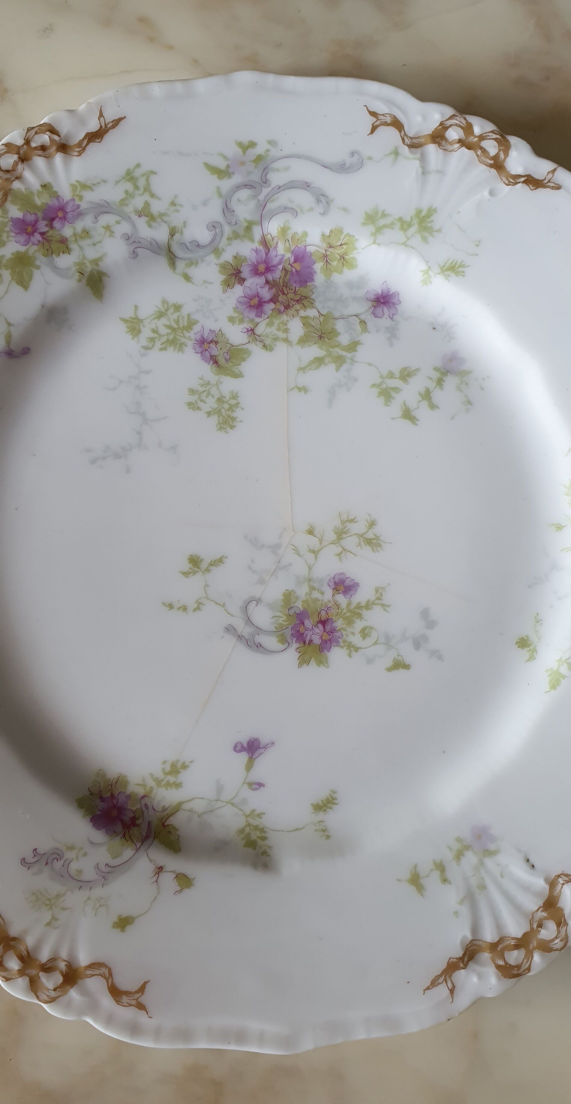 Porcelain dessert plates