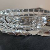 Vintage crystal shell ashtray