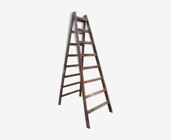 Double escabeau de peintre en bois