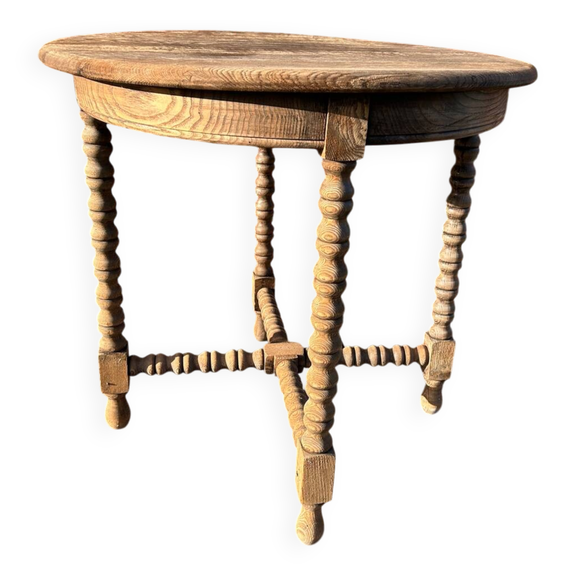 Small round oak table