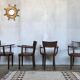 Series of 4 Baumann chairs 1950