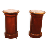 pair of somnos in mahogany