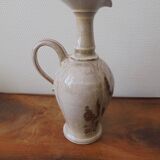 glazed terracotta vase, signed to identify