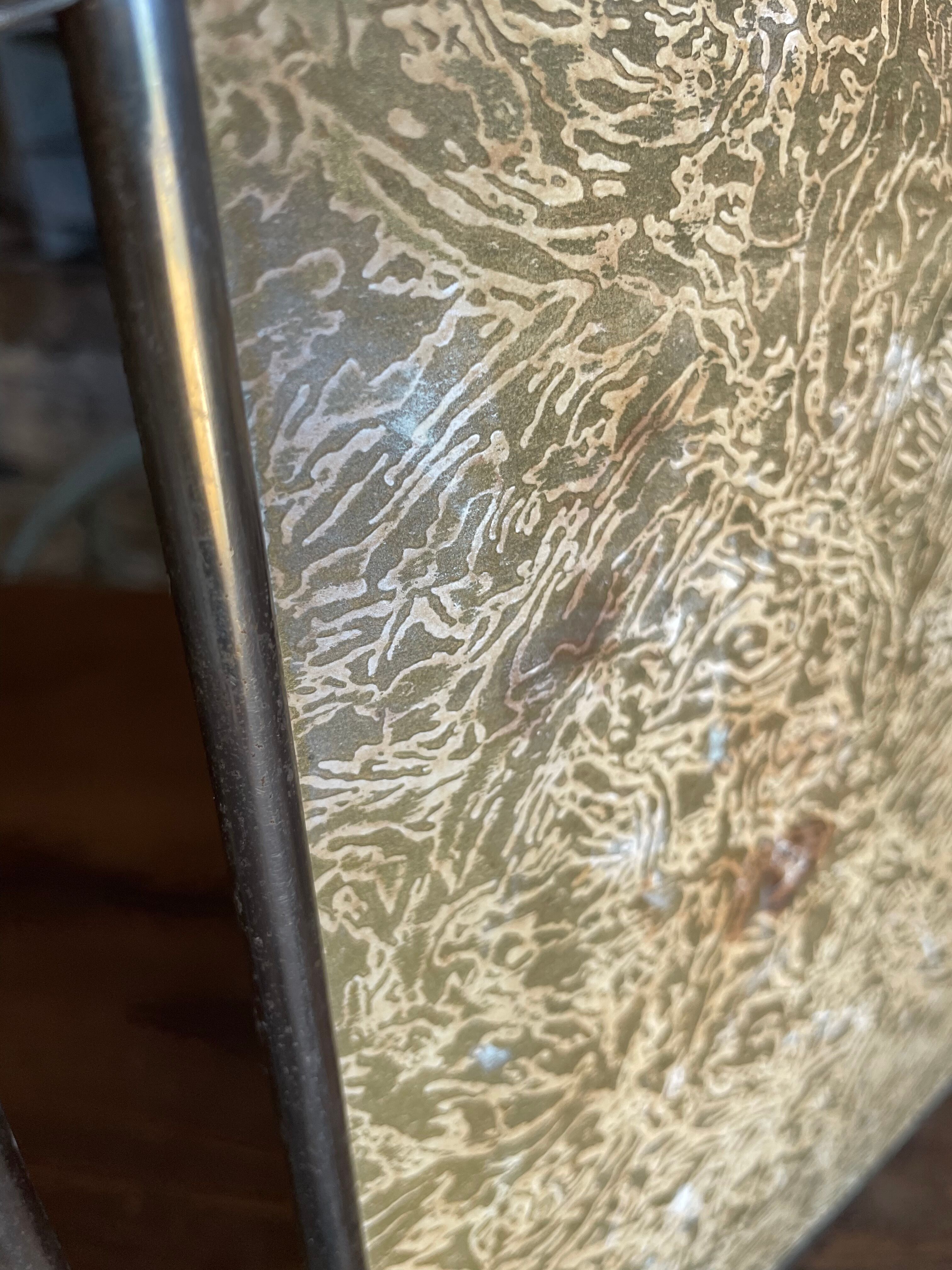 Mirror barber triptych 68x27cm