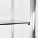 Pair of 6-shelf shelves with chrome-plated metal frames. 1970s.