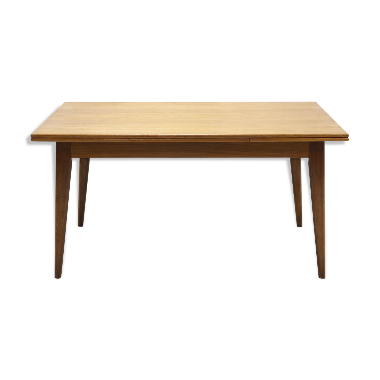 Table à manger design danois en teck extensible des années 1960