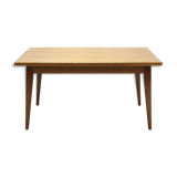 Table à manger design danois en teck extensible des années 1960