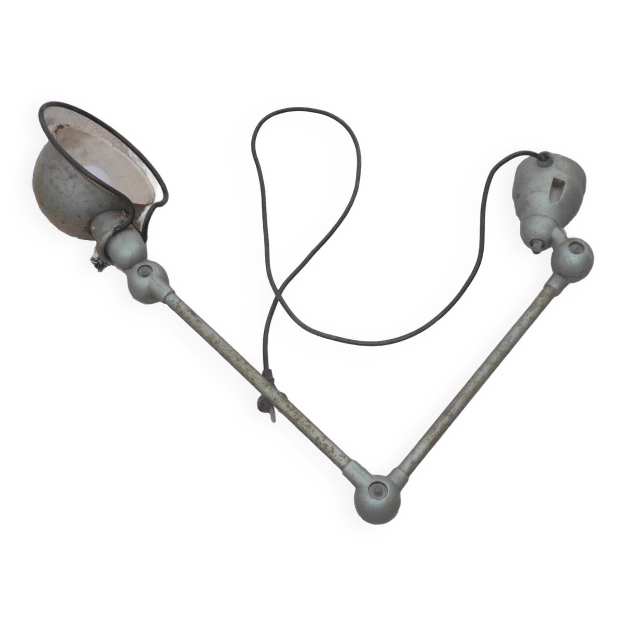 Ancienne lampe jielde 2 bras fonctionne