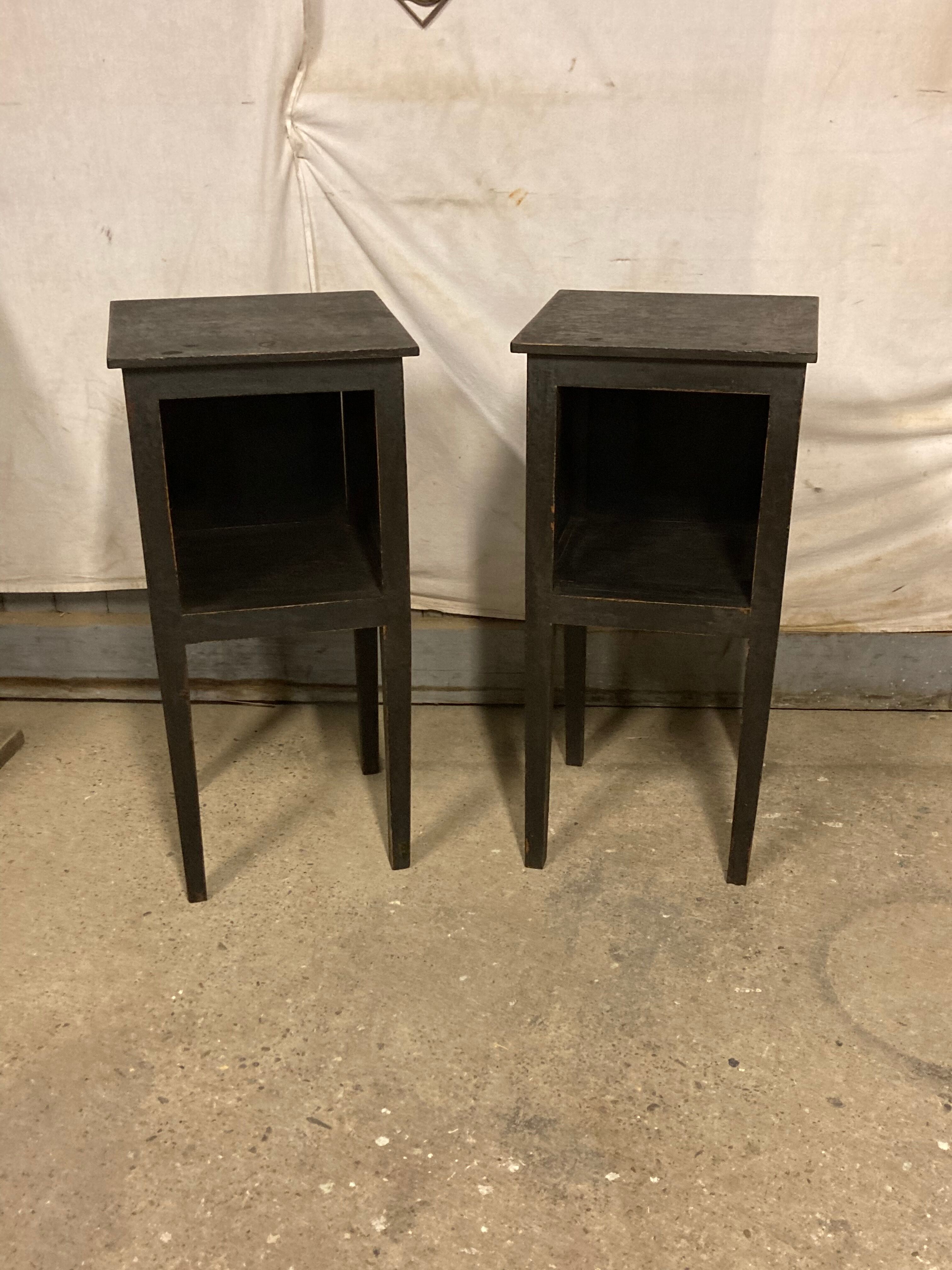 Pair of directoire bedside