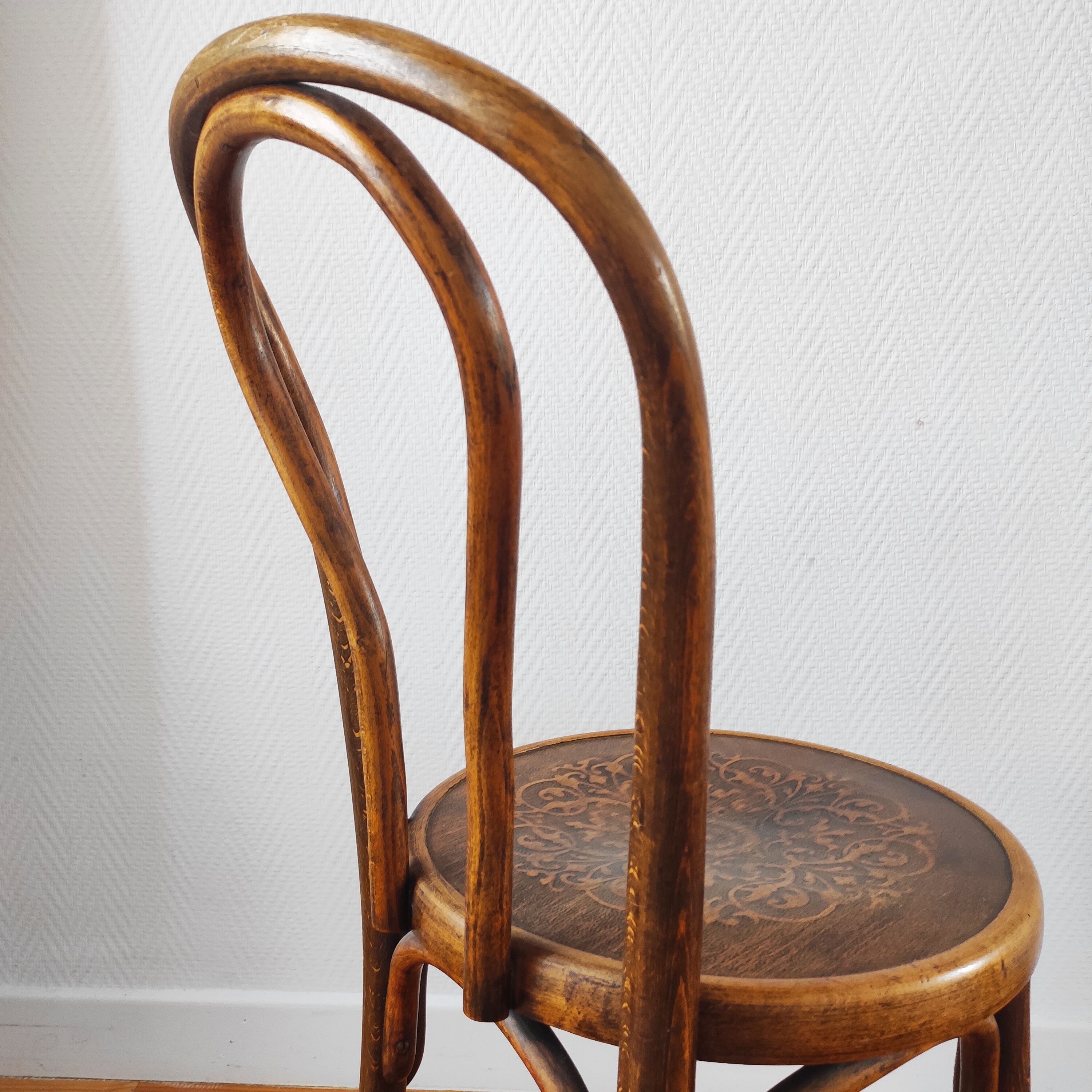Antique chair of bistro fischel