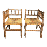 Pair of fireside chairs