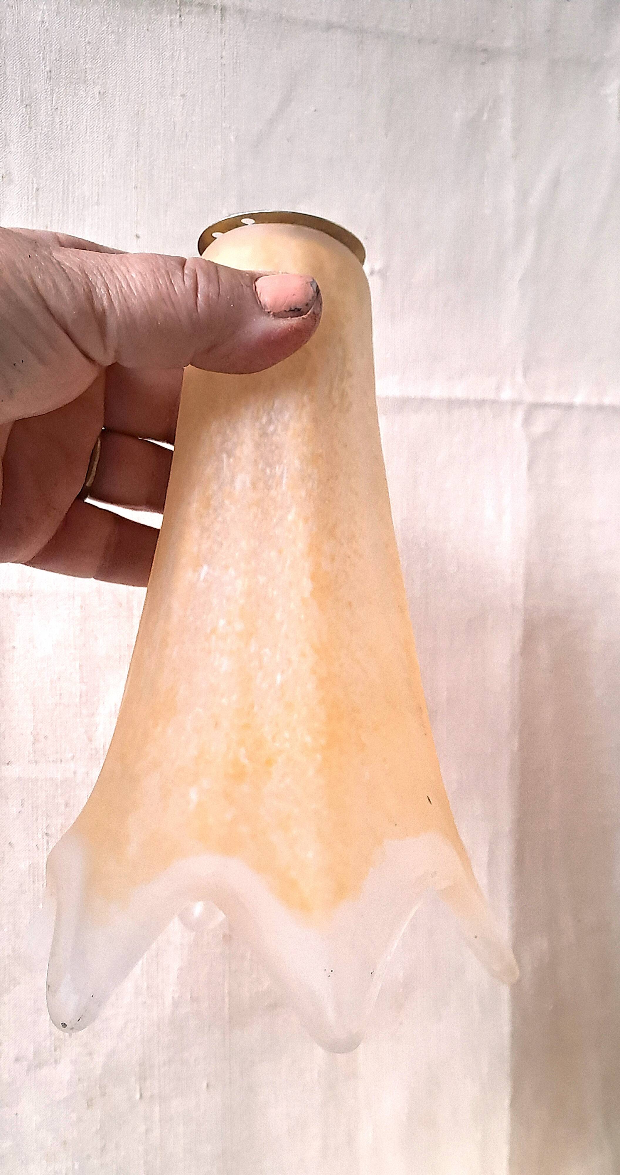 Suspensions Lustre ceiling light Opaline glass France POP 1960 Decoration reduced