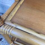 Vintage rattan shelf