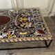 Table basse en marqueterie de marbre vers 1990
