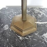 Old Art Deco Table Lamp in Brass & Glass