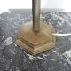 Old Art Deco Table Lamp in Brass & Glass